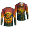 Maxcorners Bass Fishing And Beer That's Why I'm Here SPF Shirt For Men, Fishing Gifts For Men, Custom Fishing Shirts