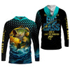 Maxcorners Happiness Is A Big Bass And A Limit Of Panfish Fishing UPF Shirts, Funny Fishing Shirt, Fishing Gifts For Men