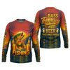 Maxcorners Bass Fishing And Beer That's Why I'm Here SPF Shirt For Men, Fishing Gifts For Men, Custom Fishing Shirts