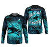 Maxcorners Hunt or Be Hunted Deep Sea Danger Performance Fishing Shirts, Fishing Gifts For Men, Men's Fishing Shirt
