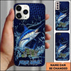 Maxcorners Honeycomb Texture Custom Name Fishing Phone Case