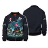 Maxcorners Custom Scuba Diving Christmas 3D Shirt Personalized Name Gift For Diver Lovers LM2111
