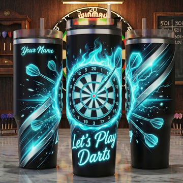 Maxcorners Darts Let’s Play Darts Personalized Name 3D Cup