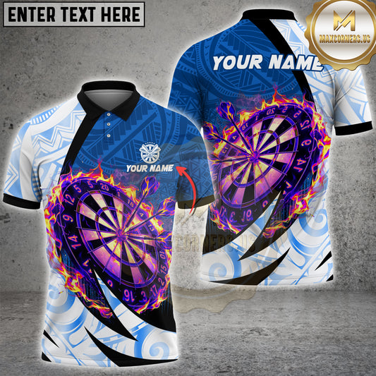 Maxcorners Darts Tribal Pattern Multicolor Options Personalized Name, Team Name 3D Shirt (4 Colors)