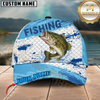 Maxcorners Fishing Splash Fish Scale Multiple Options Personalized Name 3D Cap (12 Fish Species)