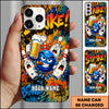 Maxcorners Bowling Strike Cartoon Beer Party Multicolor Personalized Name 3D Phone Case