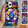 Maxcorners Bowling Strike Cartoon Beer Party Multicolor Personalized Name 3D Phone Case