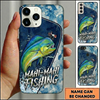 Maxcorners Vintage Lure Design Custom Name Fishing Phone Case