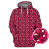 Maxcorners Dachshund Dog Pattern Golf Shirt With Pink Color , Funny Dachshund Golf Shirt For Golfers, Golf Gift For Dog Lover