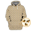 Maxcorners Pug Pattern Golf Shirt - Dog Golf Polos For Pet Lovers - Funny Golf Shirts For Golfers