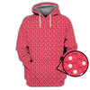 Maxcorners Pink Golf Shirt, Breast Cancer Golf Shirt For Golfer, Pattern Golf Shirt