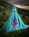 Maxcorners My Broom Broke So Now Halloween Camping Hooded Cloak LM2101