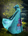 Maxcorners My Broom Broke So Now Halloween Camping Hooded Cloak LM2101