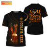 Maxcorners Golf & Beer Polos, Funny Beer Golf Shirt For Men's, Custom Name Golf Shirts For Beer Lovers
