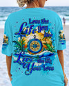 Maxcorners Love The Life You Live Compass All Over Print LM2101