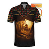 Maxcorners Custom Name Cowboy Poker Polos, Texas Hold Em Shirts, Funny Poker T-Shirt For Men'sLM1009