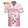 Maxcorners Women's Poker Shirt, Feeling Lucky Shirts With Custom Name, Funny Poker T-ShirtLM1009