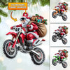Maxcorners Custom Name Motocross Ornament, Motocross Lover Christmas Gifts 2D Flat LM2211