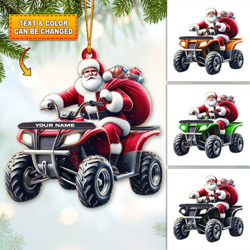 Maxcorners Custom Name Jeep Ornament, Christmas Gift for Jeep Lover 2D Flat LM2111