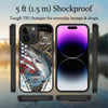 Maxcorners Striped Bass Fishing Realistic Strike Design Personalized Name 3D Phone Case