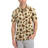 Maxcorners Pattern Dachshund Golf Shirt, Golf & Dachshund Polos For Dog Lovers, Golf Gift For Golfers
