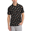 Maxcorners Men's Pattern Golf Shirt, Halloween Golf Shirt For Golfer, Horror Movie Shirt