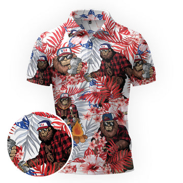 Maxcorners Bigfoots Camp and Chill Golf Polo Shirt