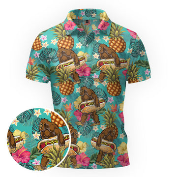 Maxcorners Bigfoot’s BBQ Party Golf Polo Shirt