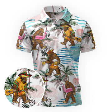 Maxcorners Bigfoot’s Beach Fiesta Golf Polo Shirt
