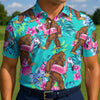 Maxcorners Hawaii Sasquatch Summer Vibes Golf Polo Shirt