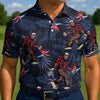 Maxcorners Beer Run Bigfoot Golf Polo Shirt