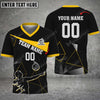 Maxcorners Volleyball Color Options Personalized Name 3D V-neck T-Shirt