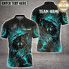 Maxcorners Darts Angry Wolf Claw Marks Blue Flame Multi Options Personalized Name, Team Name Unisex 3D Shirt (4 Colors)