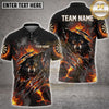 Maxcorners Darts Angry Wolf Claw Marks Blue Flame Multi Options Personalized Name, Team Name Unisex 3D Shirt (4 Colors)