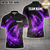 Maxcorners Darts Howling Wolf Blue Fire Flame Splash Multi Options Personalized Name, Team Name Unisex 3D Shirt (4 Colors)