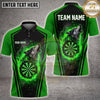 Maxcorners Darts Howling Lone Wolf Blue Flame Glowing Dartboard Aura Multi Options Personalized Name, Team Name Unisex 3D Shirt (4 Colors)