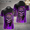 Maxcorners Darts Glowing Blue Fire Skull Head Dartboard Face Smoke Multi Options Personalized Name, Team Name Unisex 3D Shirt (4 Colors)
