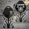 Maxcorners Darts Polo Shirt Lion Dartboard Crossed Darts Design Multi Options Personalized Name, Team Name Unisex 3D Shirt (6 Colors)
