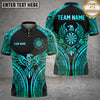 Maxcorners Darts Polo Shirt Eagle Dartboard Tribal Design Multi Options Personalized Name, Team Name Unisex 3D Shirt (6 Colors)