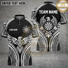 Maxcorners Darts Polo Shirt Eagle Dartboard Tribal Design Multi Options Personalized Name, Team Name Unisex 3D Shirt (6 Colors)