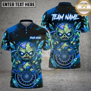 Maxcorners Dart Shirt Zombie Doll Target Design Multi Options Personalized Name, Team Name Unisex 3D Shirt (4 Colors)