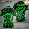 Maxcorners Darts Wolf Crystal Graffiti Target Personalized Name, Team Name Unisex 3D Shirt (4 Colors)