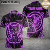 Maxcorners Darts Wolf Crystal Graffiti Target Personalized Name, Team Name Unisex 3D Shirt (4 Colors)