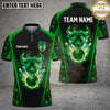 Maxcorners Bowling Bull Lightning Strike Design Fiery Bowling Ball & Pins Personalized Name & Team Edition Multi Options Personalized Name, Team Name Unisex 3D Shirt (4 Colors)