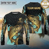 Maxcorners Fishing Black Gold Tribal Polynesian Design Custom Name & Team Name 3D Shirts (13 Breeds)