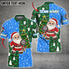 Maxcorners Darts Santa Xmas Personalized Name, Team Name 3D Shirt (3 colors)