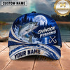 Maxcorners Fishing Full Moon Forest Night Water Splash Fish Hooks Personalized Name Unisex Classic Cap