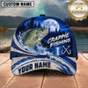 Maxcorners Fishing Full Moon Forest Night Water Splash Fish Hooks Personalized Name Unisex Classic Cap