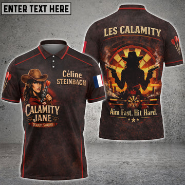 Maxcorners Cowgirl Shooter Personalized Name Darts Shirt For Céline