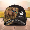 Maxcorners Waterfowl Hunter Dog Mallard Duck Camo Personalized Name Unisex 3D Cap